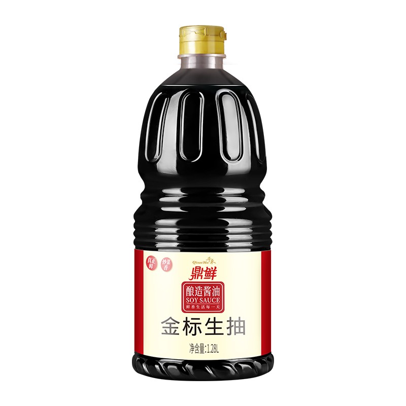 千禾 酱油 鼎鲜金标生抽 酿造酱油1.28L