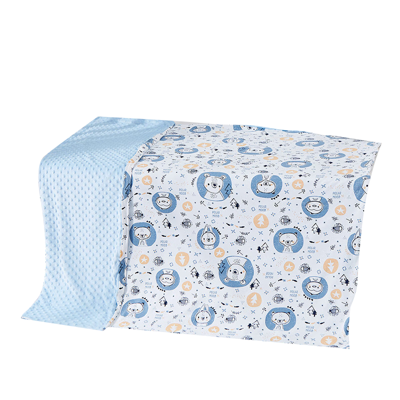 喜親寶嬰兒豆豆毯毛巾被寶寶恒溫毯幼兒園被套被罩【150*120cm】小熊款