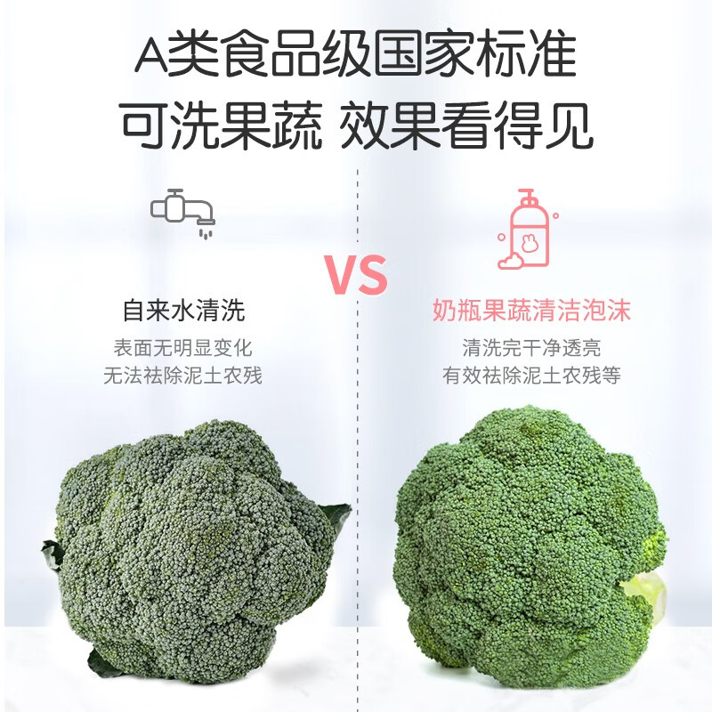 英氏（YEEHOO）奶瓶清洗剂婴儿洗奶瓶清洁剂果蔬清洗液可洗餐具玩具水果蔬菜 【到手2瓶】奶瓶清洗剂450ml