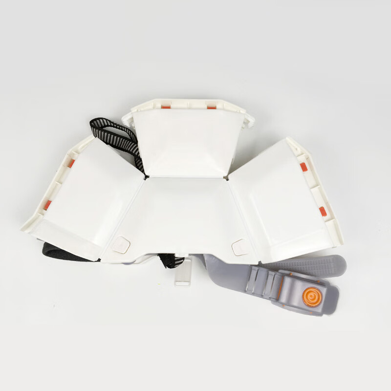 防灾帽便携应急帽蓝天救援防护帽子劳保户外印字 折叠头盔白色翻盖款