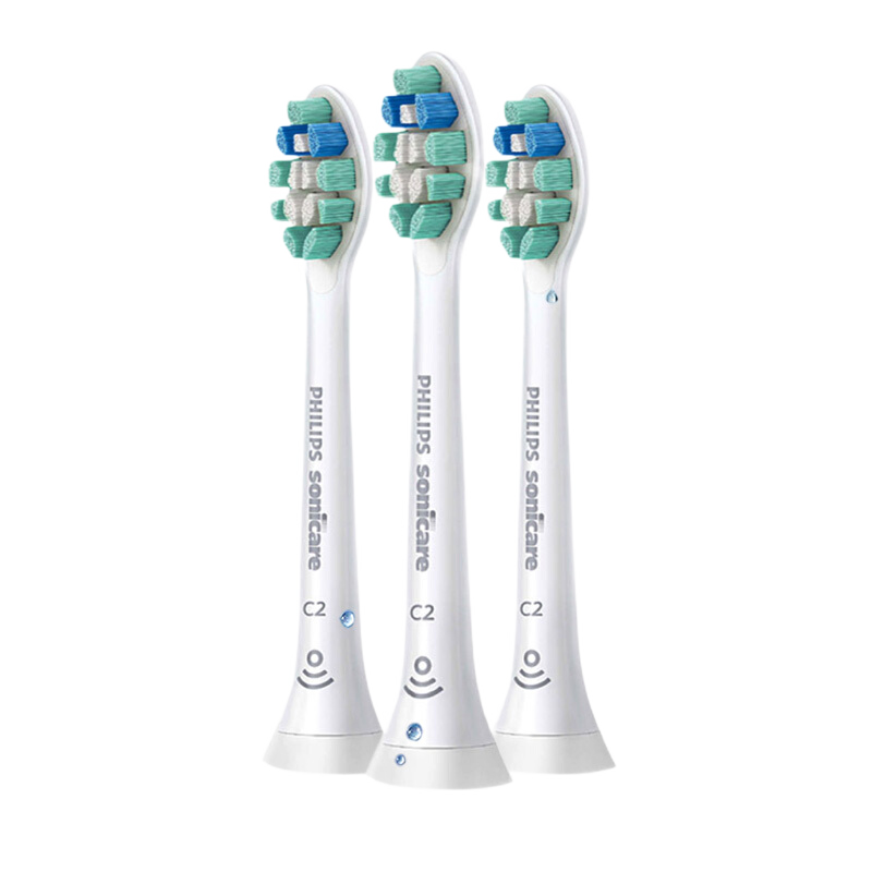 飞利浦（PHILIPS） 电动牙刷头适配HX6511/HX6730/HX6761/3226 HX9023 C2牙菌斑预防型 3支