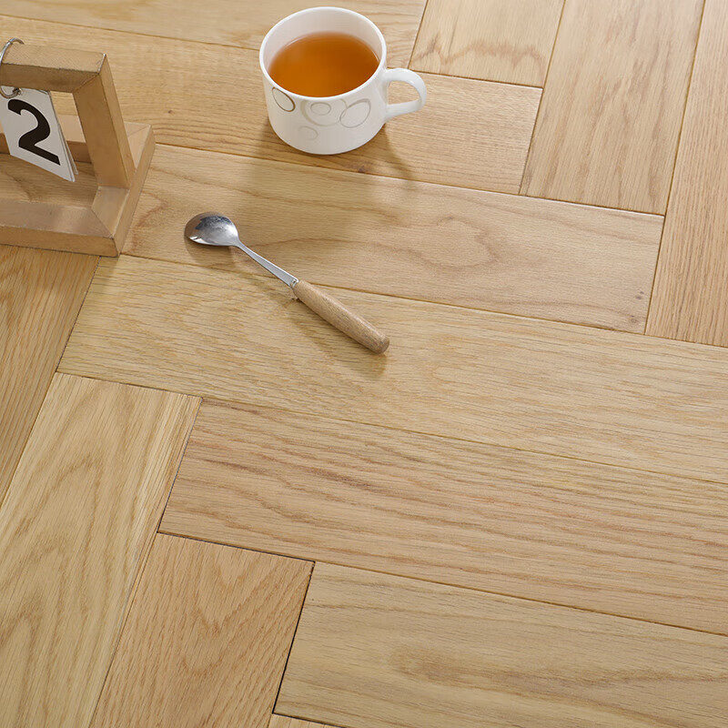 墨石林 墨石林家具店 九图 橡木浅原木色纯实木地板人字拼 橡木人字拼