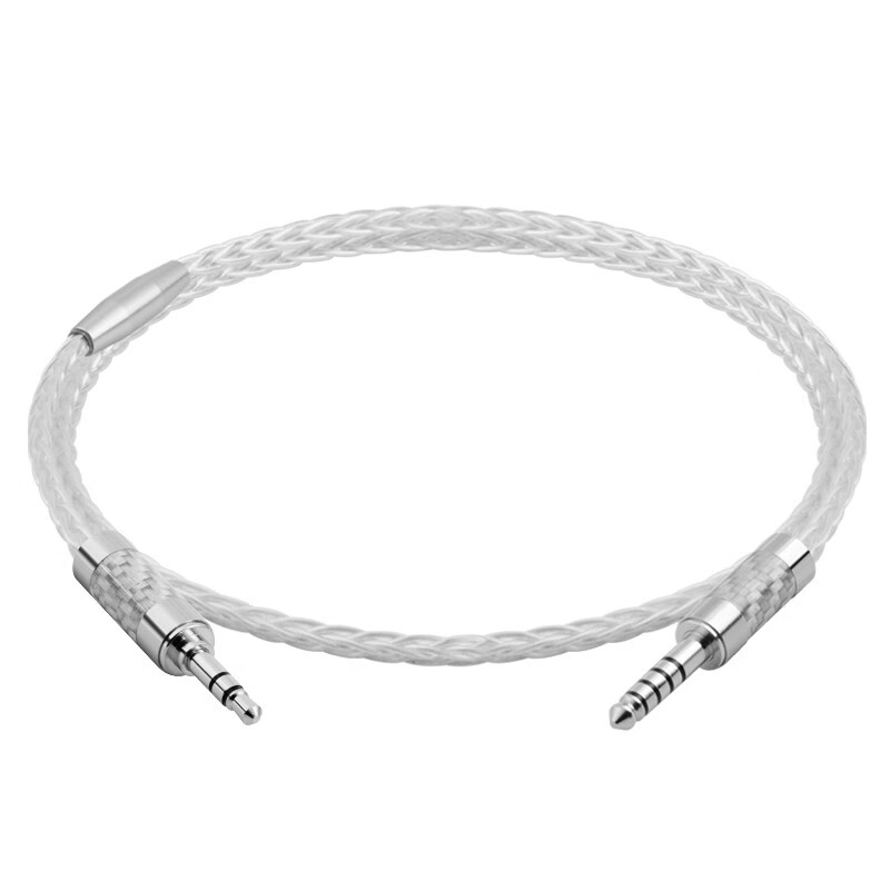 琴冠QINCROWN 4.4mm转3.5mm音频线 2.5mm平衡线播放器接耳机音响线aux车载线 4.4转3.5 3米