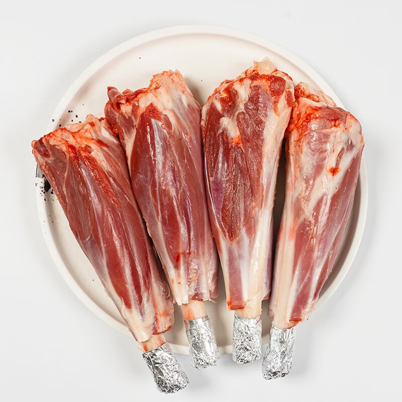 丰毓和 内蒙草原法式羊小腿1kg 羊腱子草饲散养羔羊 原切羊肉后腿生鲜