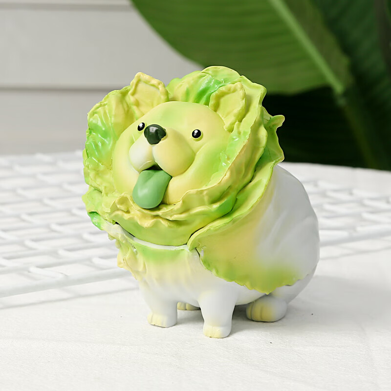 渺帆菜狗玩偶摆件 蔡经理白菜狗盲盒蔬菜精灵菜鸡大小网红公仔摆件玩i