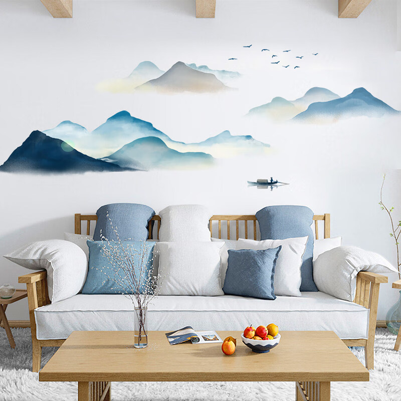 ��������ʽ�鷿װ��ˮī��ɽˮ��ǽֽ��ճ�ŵ��������ɳ������ǽ��ֽ ����ɽˮ �ش� 18.14Ԫ