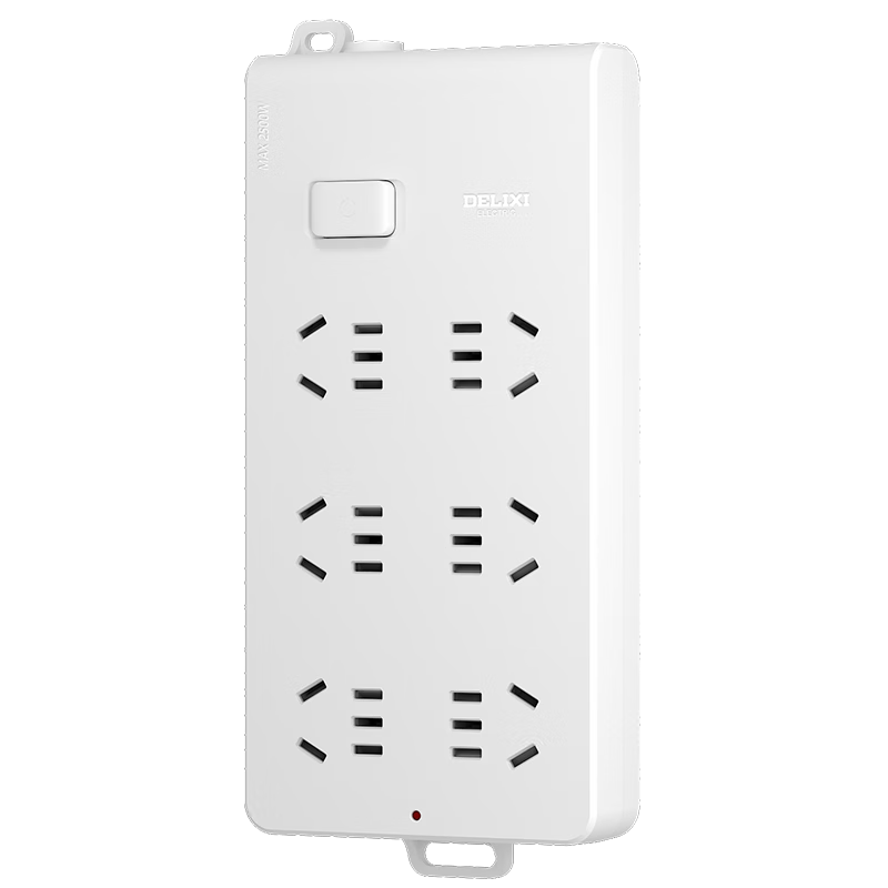 德力西（DELIXI） 插線板多功能國標(biāo)接線板插頭轉(zhuǎn)換器小紅點(diǎn)無線排插電源插座 【無線總控】六位五孔