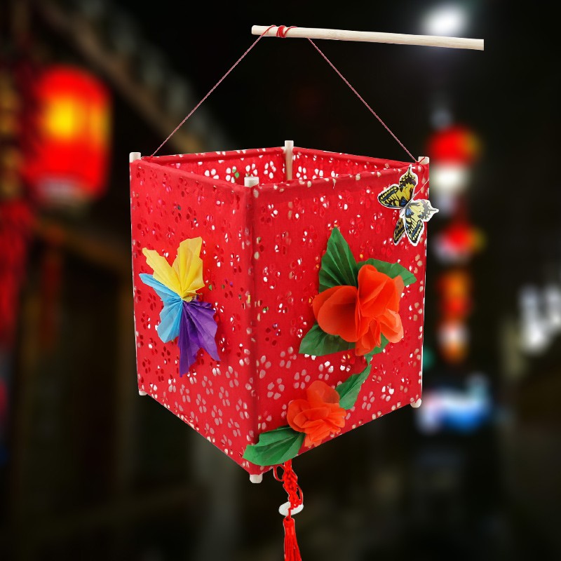 万泉儿童手工diy灯笼制作材料包中秋节装饰品diy卡通创意灯笼国庆节手