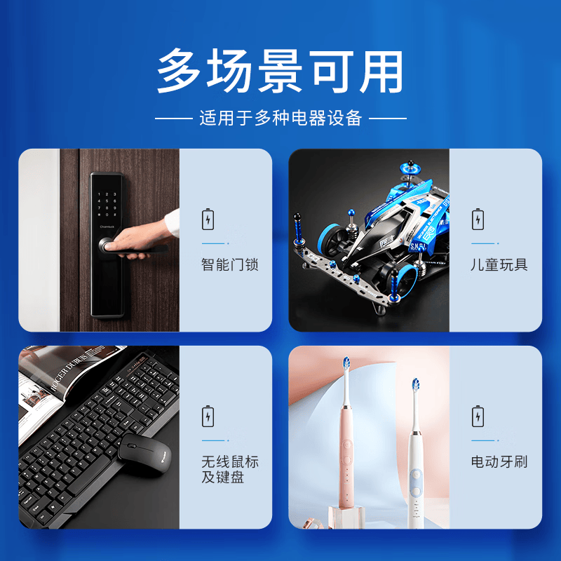 凌力耐力5号 碱性电池AA 适用玩具/血糖仪/遥控器/挂钟/鼠标键盘/智能门锁/赛车 5号AA【20粒】