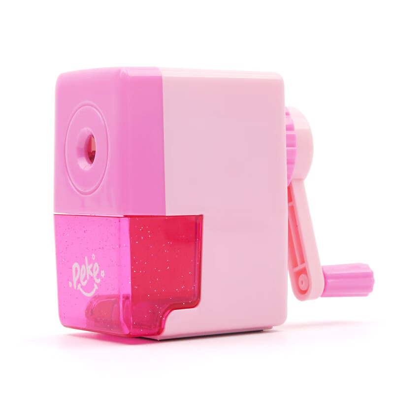 晨光优品卷笔刀铅笔削笔刀器多功能儿童手摇金属小学生自动进铅手动钻笔刀转笔机大号转笔剥笔机削笔器 超值款-粉色