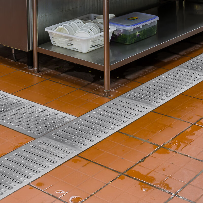 聪聪豆 排水沟盖板 酒店厨房下水道 排水沟 地沟 304不易锈钢盖板防滑