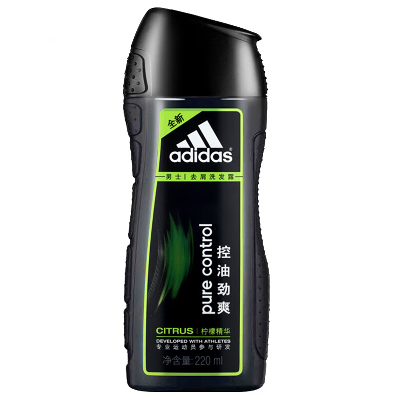 阿迪达斯 (adidas)男士洗发水控油劲爽去屑止痒洗发露滋润头皮深度