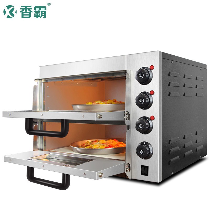 香霸烤箱商用披萨烤炉蛋糕面包单层披萨旋钮控温焗炉电热二层二盘怎么看?