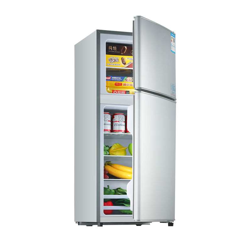 小鸭牌 双开门冰箱小型家用两门电冰箱双门出租房宿舍用一级能效节能省电 BCD-135A202
