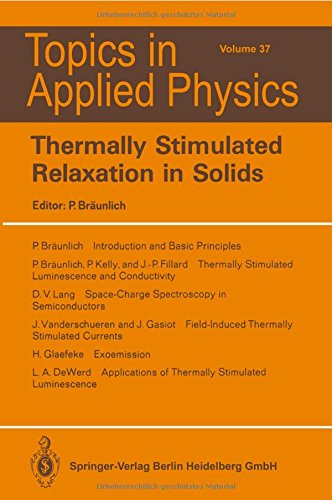 预订 thermally stimulated relaxation in solids