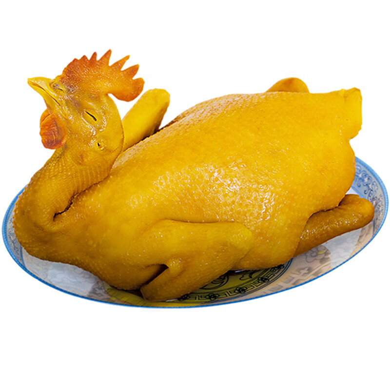 深珍 广东特产盐焗鸡正宗手撕烧鸡客家特产850g熟食整只即食咸鸡 盐焗