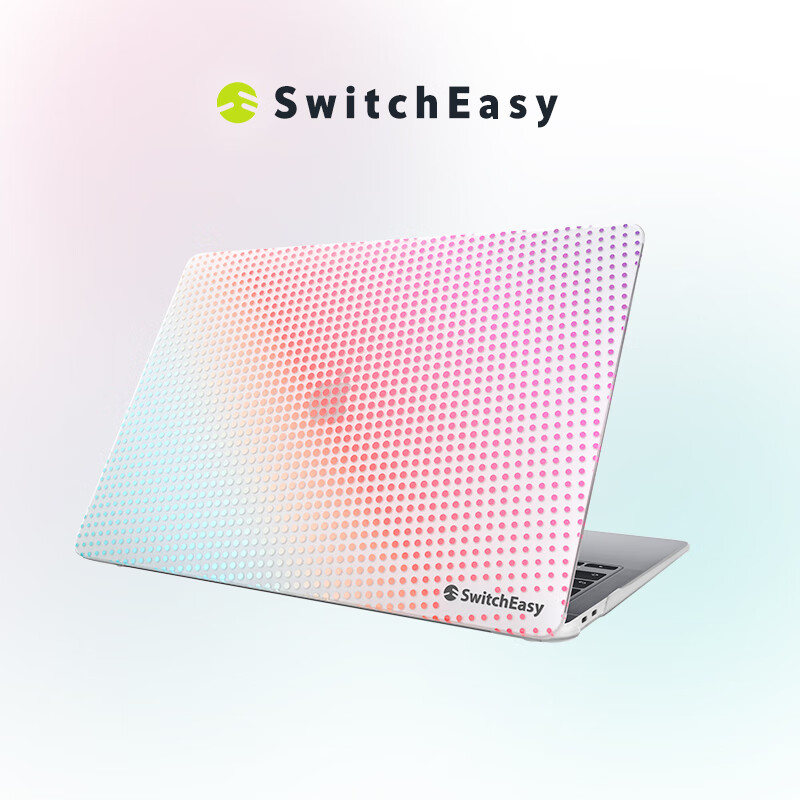 SwitchEasy Dots 适用于苹果笔记本电脑保护壳 macbook pro 2022新款波点全包壳 曙光 2021 M1 MacBook  Pro 14英寸