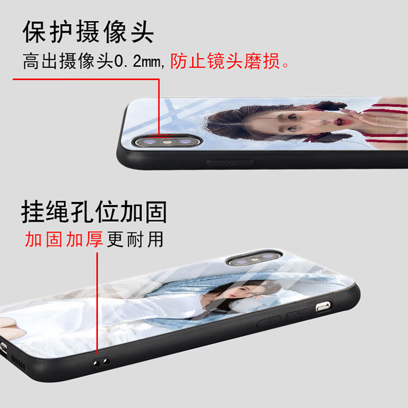 WENYAFFOPPOReno15/14/13/12/11/10Pro+玻璃手机壳A5/A3/A2/A1Pro A2M硅胶软壳A93S全包防摔K11 K11X磨砂 任意型号图照片定制私人DIY定做 液态硅胶优雅黑-留言手机型号和图片编号