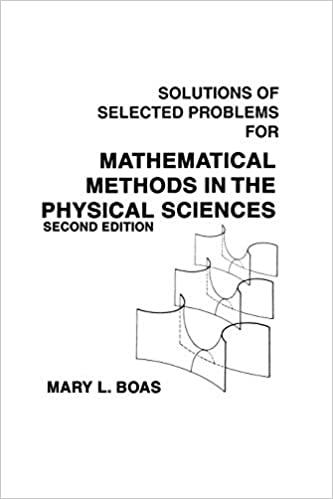Mathematical Methods in the Physical Sciences,