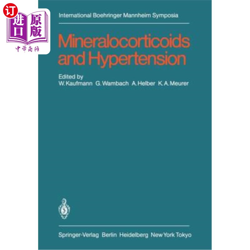 海外直订医药图书mineralocorticoids and hypertension 盐皮质激素与