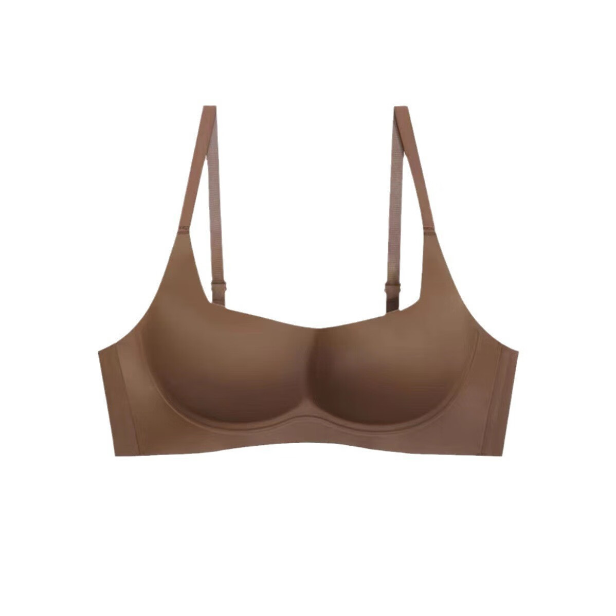 奈斯古内衣女无痕薄款显瘦女小胸聚拢上托防下垂软支撑无钢圈收副 灰绿-单件 XL(80C/85AB）