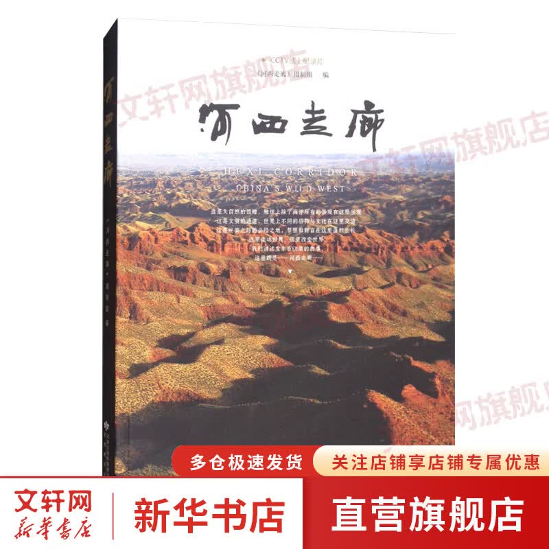 河西走廊 CCTV纸上纪录片《河西走廊》摄制组编 甘肃教育出版社 新华书店旗舰店文化书籍图书