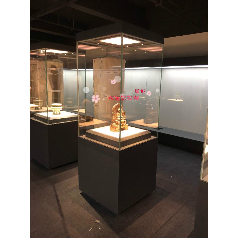 木质烤漆立柜展柜展览馆展柜博物馆展示柜古玩古董玉石文物展示柜 50