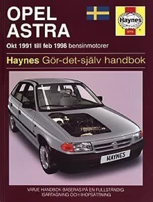 预订 Opel Astra (1991 - 1998) Haynes Repair Manual (svenske utgava)