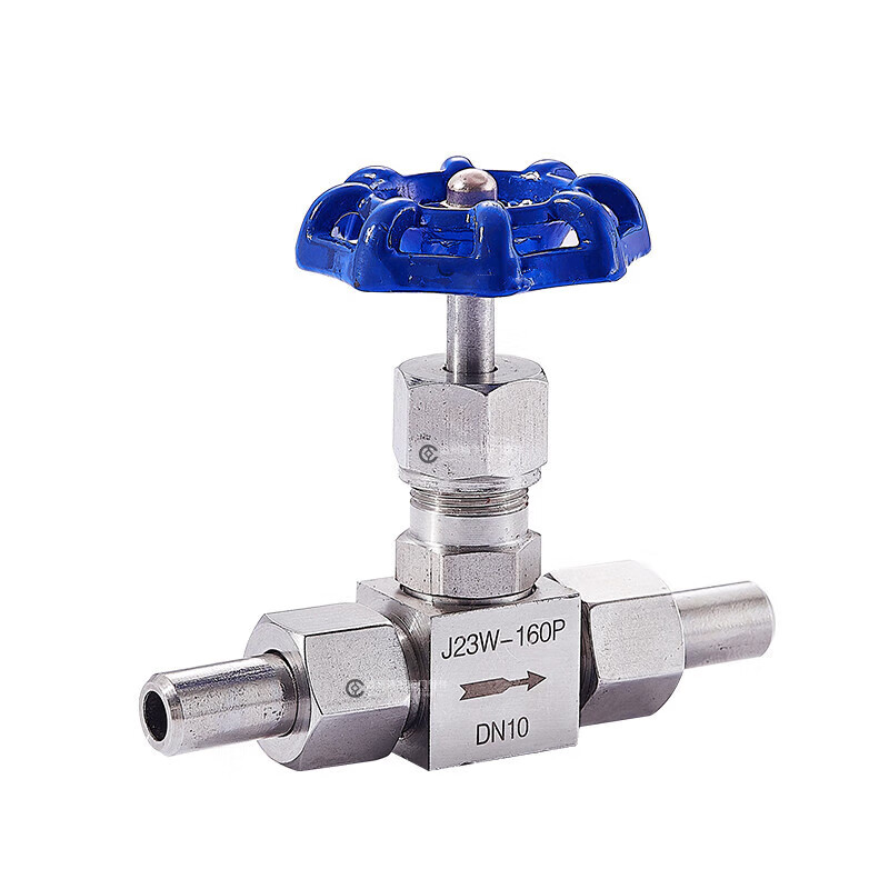 润华年j23w-160p 不锈钢304针型阀 针形阀 双活接焊接外螺纹高压截止