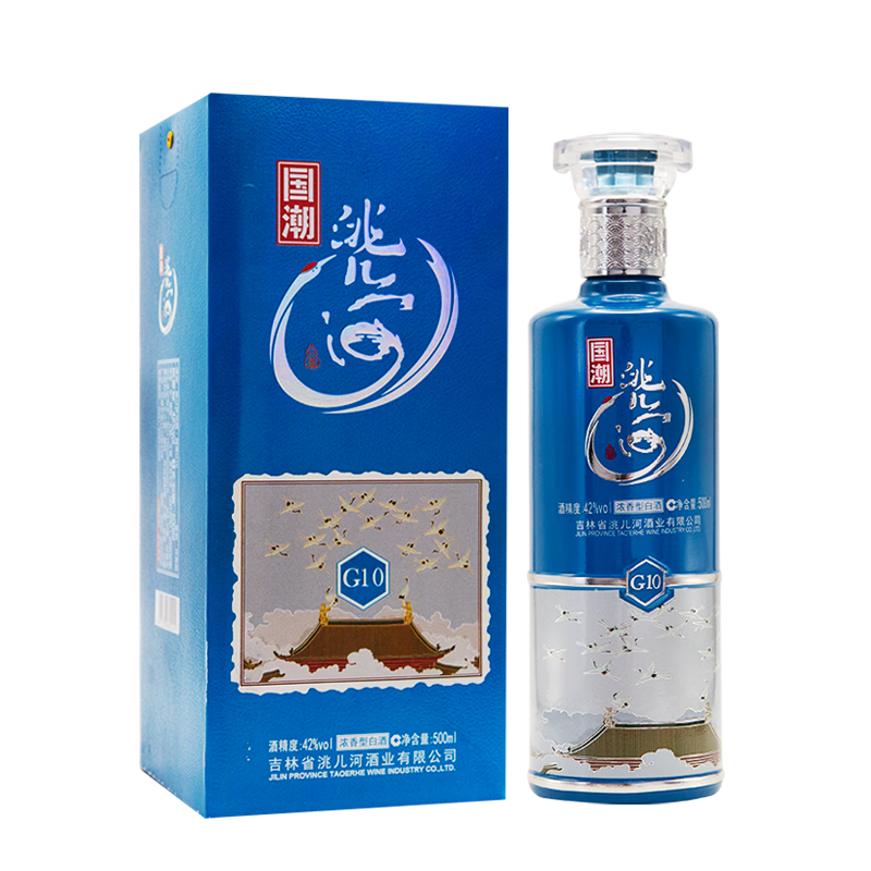 洮儿河白酒国潮g10 东北粮食酒浓香型 吉林特产酒 42度单瓶装500ml