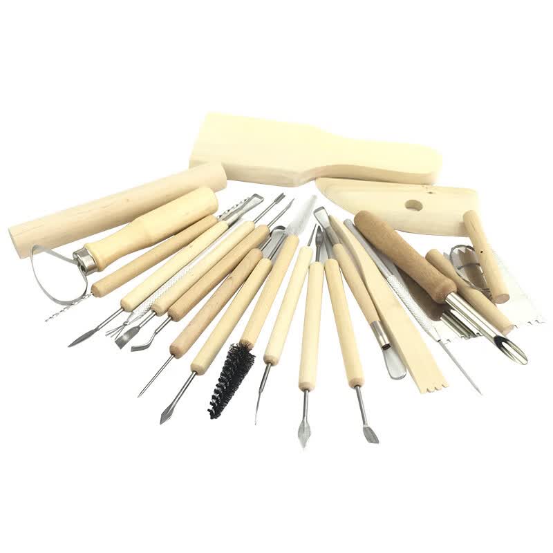 雕塑工具精雕油泥工具雕刻塑刀diy软陶泥塑超轻粘土陶艺套装 陶艺工具