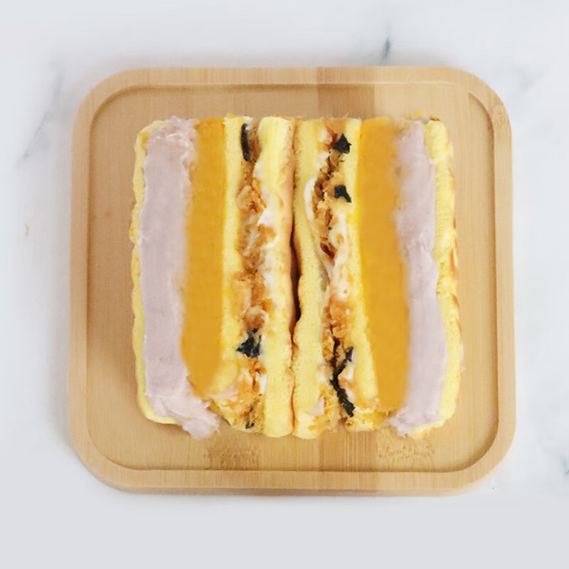 漫菲思雨虎皮芋泥咸蛋黄三明治零食食品糕点网红甜品早餐345g 虎皮