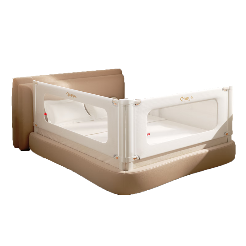 丸丫K3婴儿床围栏防摔床护栏床上床边防掉档板防护栏白金1.8+2.0米