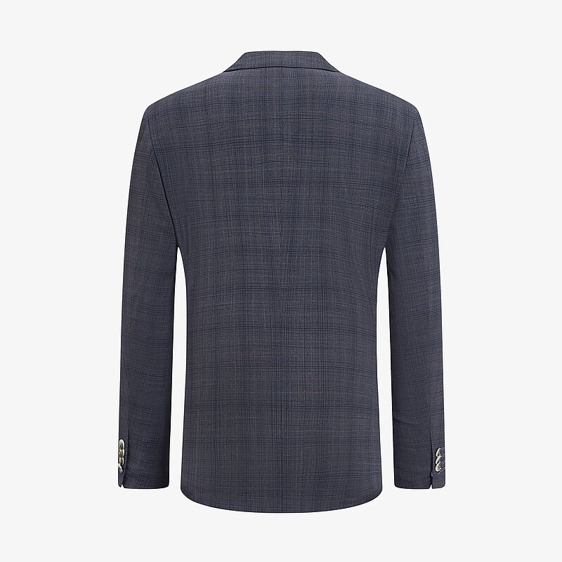 MAYOR男装 秋季Loro piana纯绵羊毛面料半毛衬舒适西服 蓝灰色 170A (170/92A)