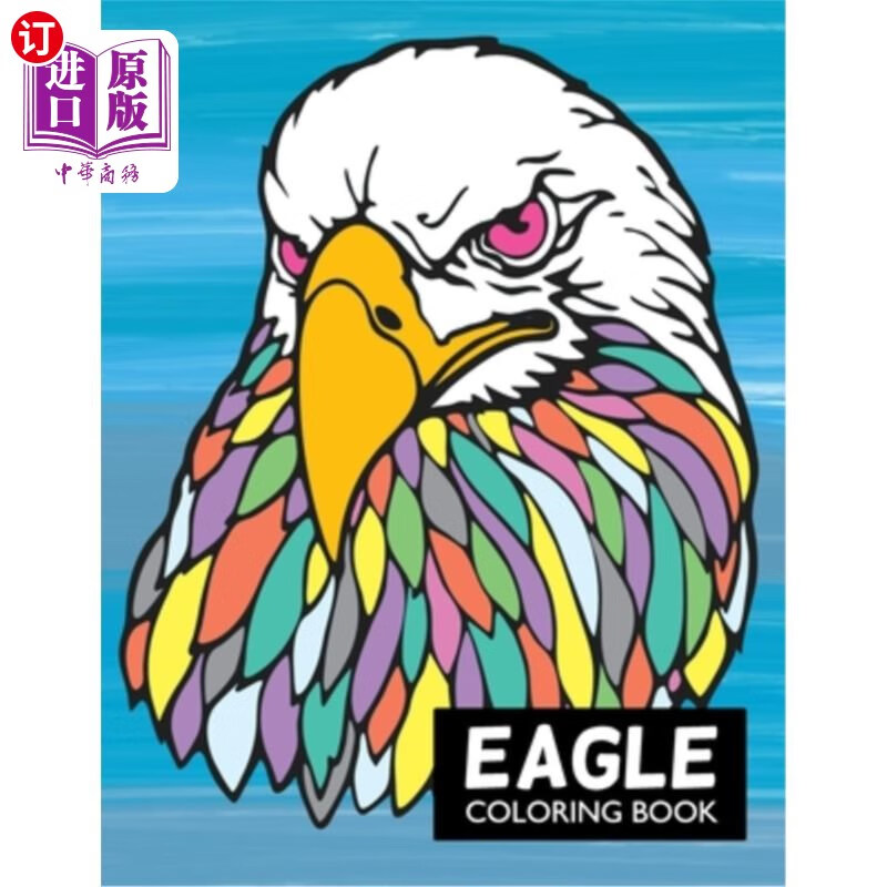 海外直订eagle coloring book 鹰色书