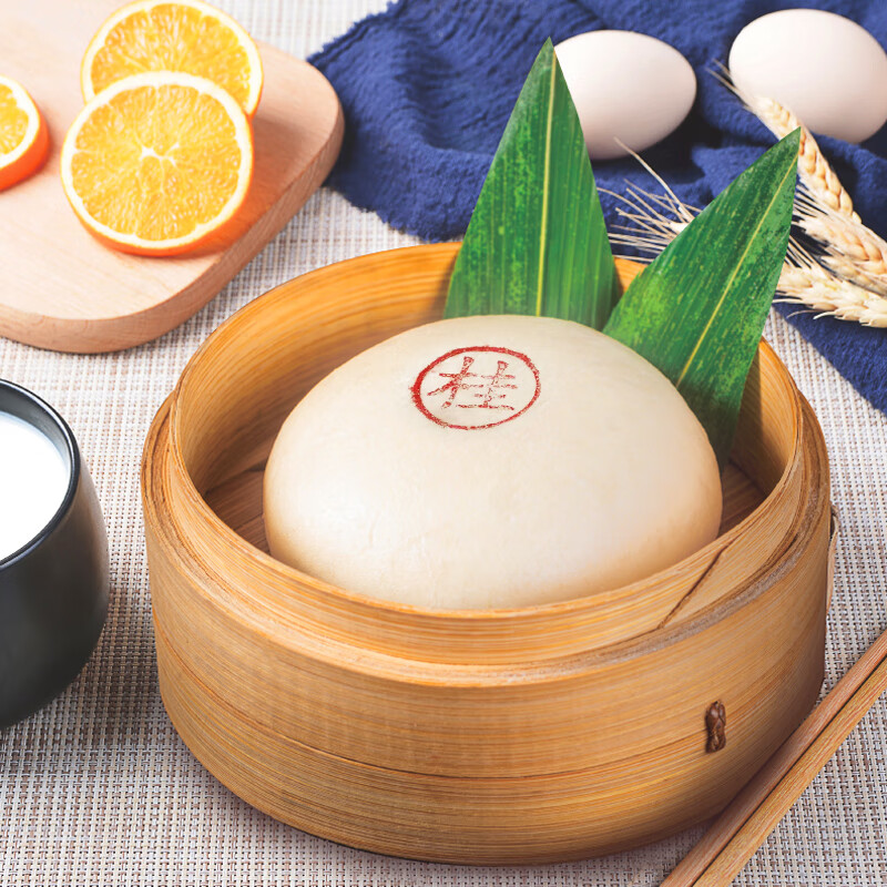 十里馋富阳酒酿馒头速食速冻面点早餐半成品点心390g 65g*6只