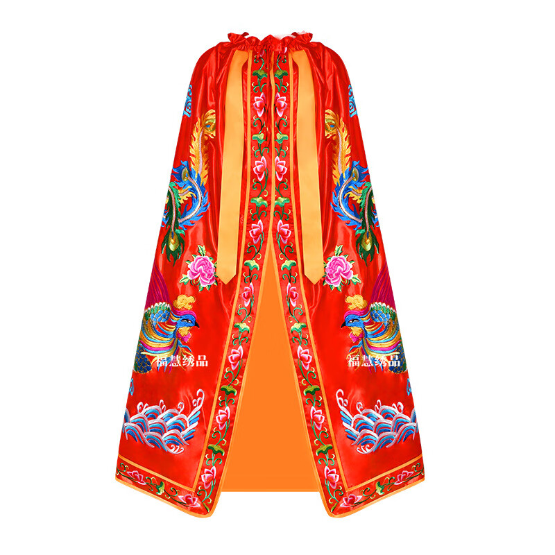 蔻玥观音菩萨佛像衣服贡缎刺绣双凤凰披风披肩佛袍衣凤袍佛家王母娘娘