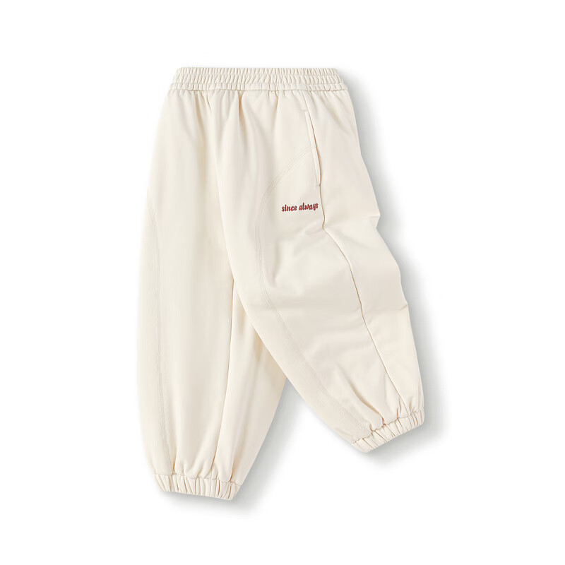 巴拉巴拉童装儿童长裤男童女童宝宝束脚裤子秋冬宽松百搭休闲裤 浅卡其50311 90 cm