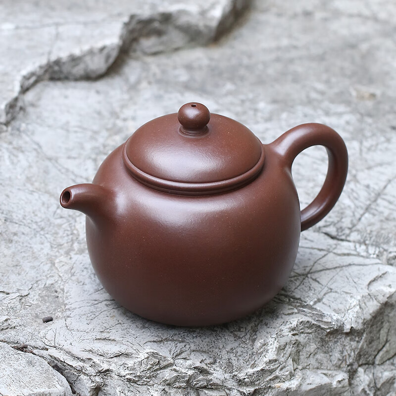 藏壶天下 宜兴紫砂壶纯手工茶壶70年代家藏老紫泥匏尊 250ml