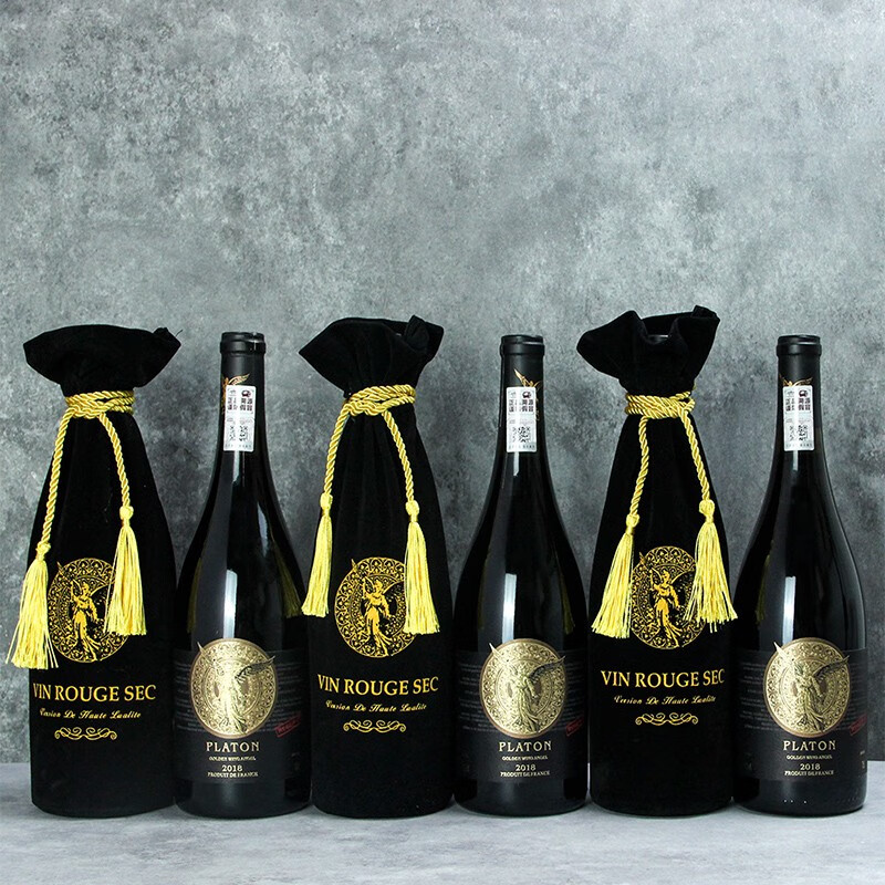 铂尔顿 法国进口16度赤霞珠红酒整箱 金翼天使干红葡萄酒礼盒装 送礼 【金翼天使】2瓶+开酒器+礼袋
