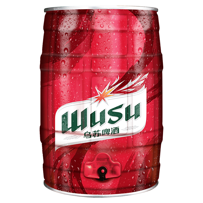 乌苏啤酒(wusu)红乌苏  烈性啤酒  产地随机 红乌苏 5l 1桶