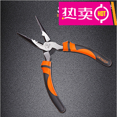 赐紫樱桃工具省力强力尖嘴钳(带弹簧)省力电工钳剥线钳 (qz403006)