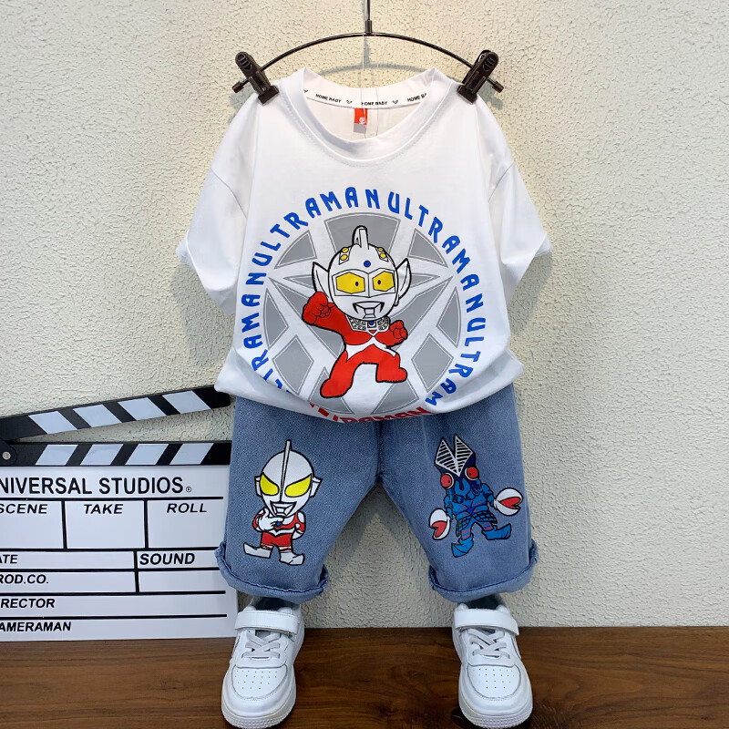 迪士尼(disney)巴拉巴拉奥特曼衣服男童夏装套装潮童装儿童服装帅气