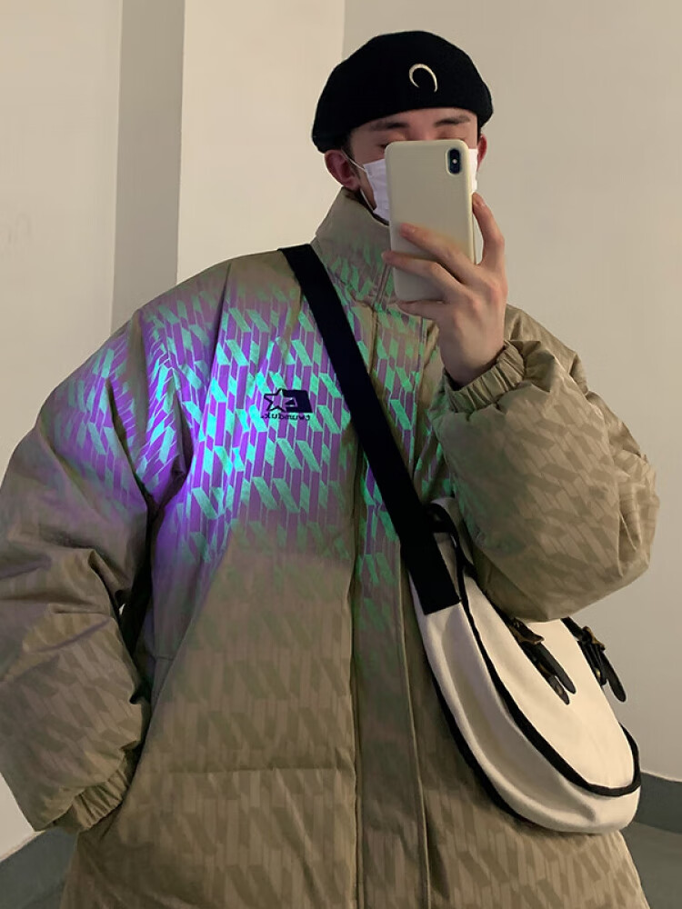 以纯(yishion)新款棉衣外套- 卡其色 m