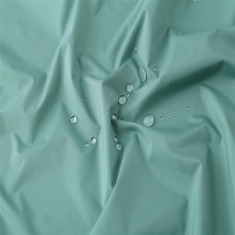 服布料高档哑光三防面料羽绒服女轻薄防水防绒哑光羽绒服布料 竹青色