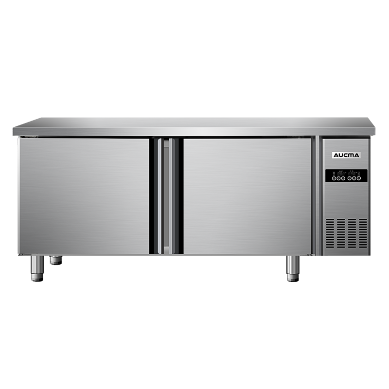 澳柯玛（AUCMA）1.2米冷藏保鲜工作台操作台 商用厨房冰箱 不锈钢风冷冰柜 奶茶店后厨平头柜HC-12A6W