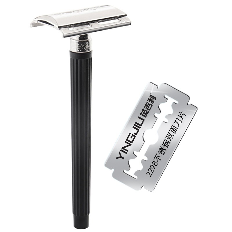 英吉利老式剃须刀手动刮胡刀刮毛刀刀片男士双面刮脸刀 老式刮胡子刀