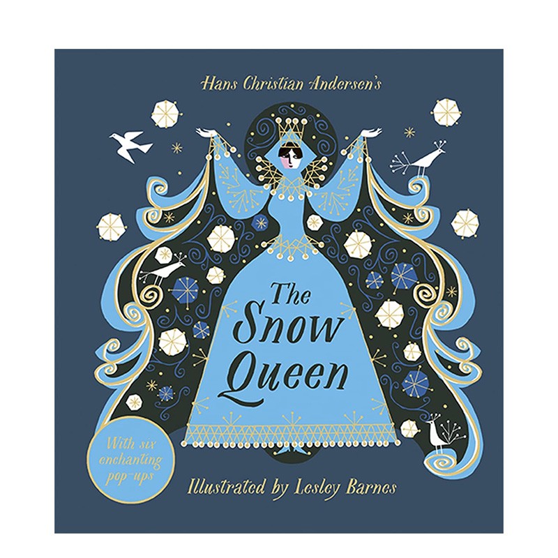 【预售】【立体书】冰雪王后the snow queen 插画莱斯利·巴恩斯 英文
