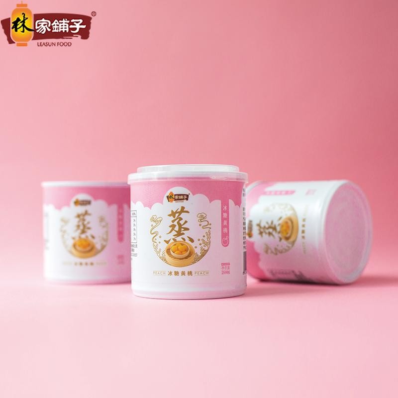 林家铺子 冰糖黄桃罐头 200g*4罐