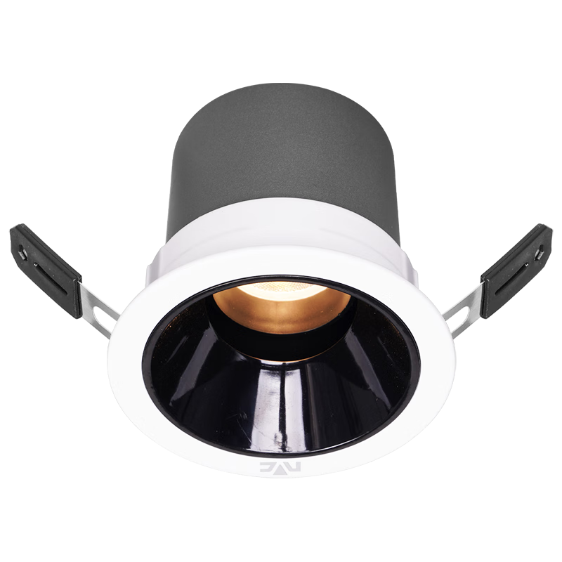 雷士（NVC）LED射灯客厅过道背景嵌入式洗墙小山丘铝材7瓦暖白黑杯【莲华】